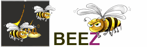 Logo Beez, drei kleine Bienchen